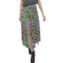 Background Texture Paisley Pattern Velour Split Maxi Skirt View1