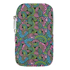 Background Texture Paisley Pattern Waist Pouch (large) by Jancukart