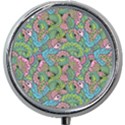 Background Texture Paisley Pattern Mini Round Pill Box View1