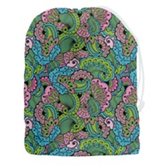 Background Texture Paisley Pattern Drawstring Pouch (3xl) by Jancukart