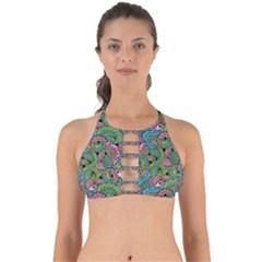 Background Texture Paisley Pattern Perfectly Cut Out Bikini Top