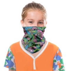 Background Texture Paisley Pattern Face Covering Bandana (kids)