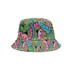 Background Texture Paisley Pattern Inside Out Bucket Hat (kids)