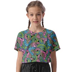 Background Texture Paisley Pattern Kids  Basic Tee