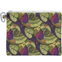 Pattern Vector Texture Style Garden Drawn Hand Floral Canvas Cosmetic Bag (xxxl)