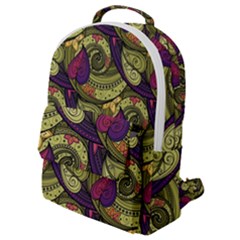 Pattern Vector Texture Style Garden Drawn Hand Floral Flap Pocket Backpack (small)