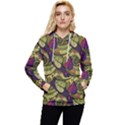 Pattern Vector Texture Style Garden Drawn Hand Floral Women s Lightweight Drawstring Hoodie View1