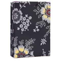 White And Yellow Floral And Paisley Illustration Background Playing Cards Single Design (rectangle) With Custom Box