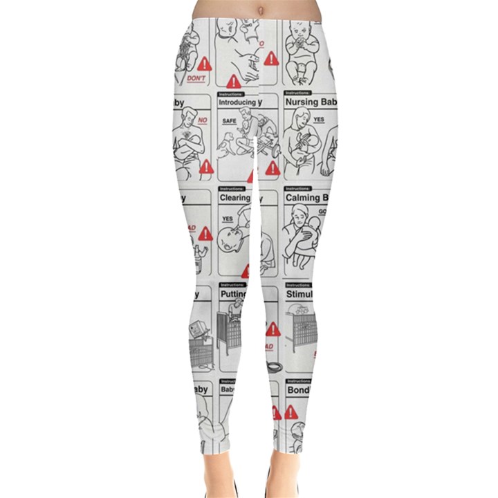 White Printer Paper With Text Overlay Humor Dark Humor Infographics Leggings 