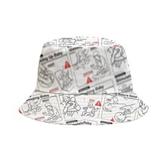 White Printer Paper With Text Overlay Humor Dark Humor Infographics Bucket Hat by Jancukart