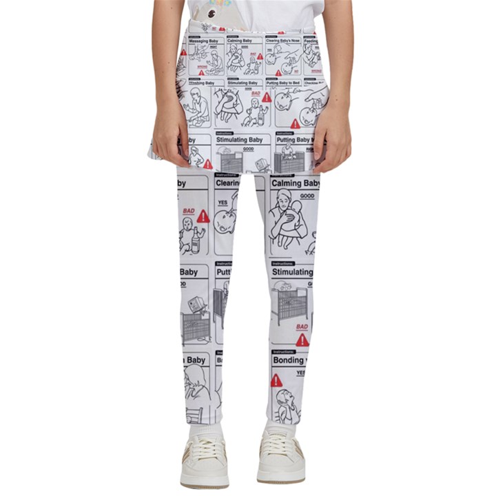 White Printer Paper With Text Overlay Humor Dark Humor Infographics Kids  Skirted Pants