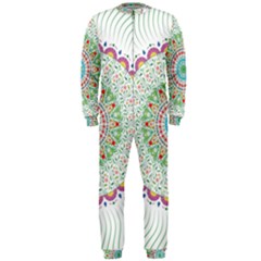 Flower Abstract Floral Hand Ornament Hand Drawn Mandala Onepiece Jumpsuit (men)