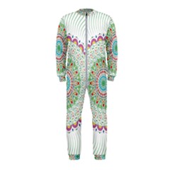 Flower Abstract Floral Hand Ornament Hand Drawn Mandala Onepiece Jumpsuit (kids)