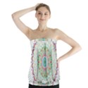 Flower Abstract Floral Hand Ornament Hand Drawn Mandala Strapless Top View1