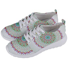 Flower Abstract Floral Hand Ornament Hand Drawn Mandala Men s Lightweight Sports Shoes