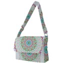 Flower Abstract Floral Hand Ornament Hand Drawn Mandala Full Print Messenger Bag (S) View1