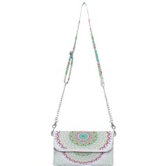 Flower Abstract Floral Hand Ornament Hand Drawn Mandala Mini Crossbody Handbag