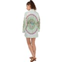 Flower Abstract Floral Hand Ornament Hand Drawn Mandala Long Sleeve Kimono View2