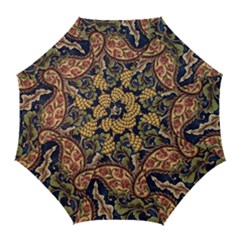 Leaves Flowers Background Texture Paisley Golf Umbrellas