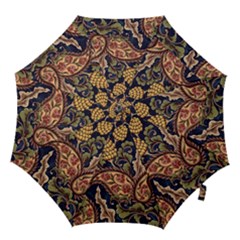 Leaves Flowers Background Texture Paisley Hook Handle Umbrellas (large)