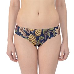 Leaves Flowers Background Texture Paisley Hipster Bikini Bottoms by Jancukart