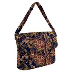 Leaves Flowers Background Texture Paisley Buckle Messenger Bag