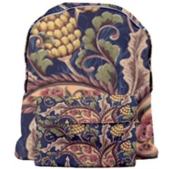 Leaves Flowers Background Texture Paisley Giant Full Print Backpack