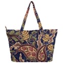 Leaves Flowers Background Texture Paisley Full Print Shoulder Bag View2