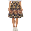 Leaves Flowers Background Texture Paisley Classic Short Skirt View1