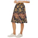 Leaves Flowers Background Texture Paisley Classic Short Skirt View2