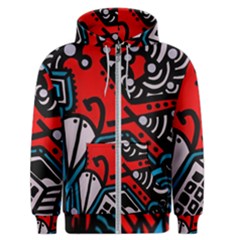 Multicolored Doodle Art Street Art Men s Zipper Hoodie