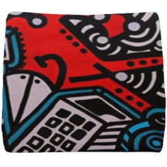 Multicolored Doodle Art Street Art Seat Cushion