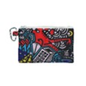 Multicolored Doodle Art Street Art Canvas Cosmetic Bag (Small) View1