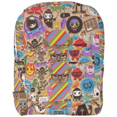 Multicolored Doodle Art Wallpaper Full Print Backpack