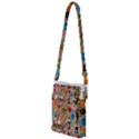 Multicolored Doodle Art Wallpaper Multi Function Travel Bag View1