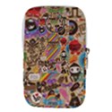 Multicolored Doodle Art Wallpaper Waist Pouch (Small) View2