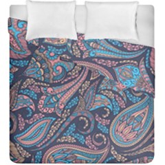 Background Ornament Paisley Duvet Cover Double Side (king Size)