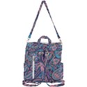 Background Ornament Paisley Crossbody Backpack View3