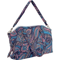 Background Ornament Paisley Canvas Crossbody Bag