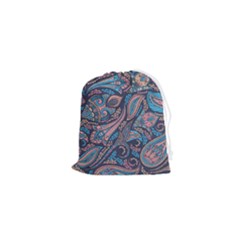 Background Ornament Paisley Drawstring Pouch (xs)