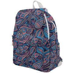 Background Ornament Paisley Top Flap Backpack