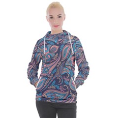 Background Ornament Paisley Women s Hooded Pullover