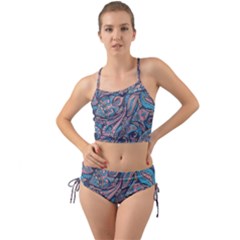 Background Ornament Paisley Mini Tank Bikini Set