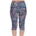 Background Ornament Paisley Velvet Capri Leggings  View2