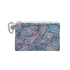 Background Ornament Paisley Canvas Cosmetic Bag (small) by Jancukart