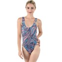 Background Ornament Paisley High Leg Strappy Swimsuit View1