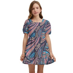 Background Ornament Paisley Kids  Short Sleeve Dolly Dress