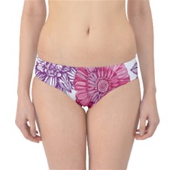 Red And Pink Flowers Vector Art Asters Patterns Backgrounds Hipster Bikini Bottoms