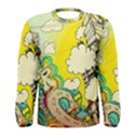 Doodle Wallpaper Artistic Surreal Men s Long Sleeve Tee View1