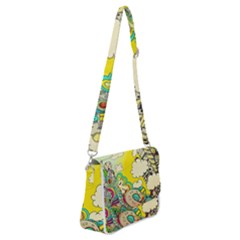 Doodle Wallpaper Artistic Surreal Shoulder Bag With Back Zipper